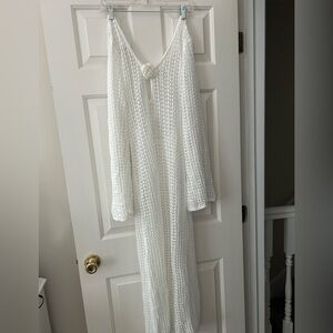 White Knit Cover-Up